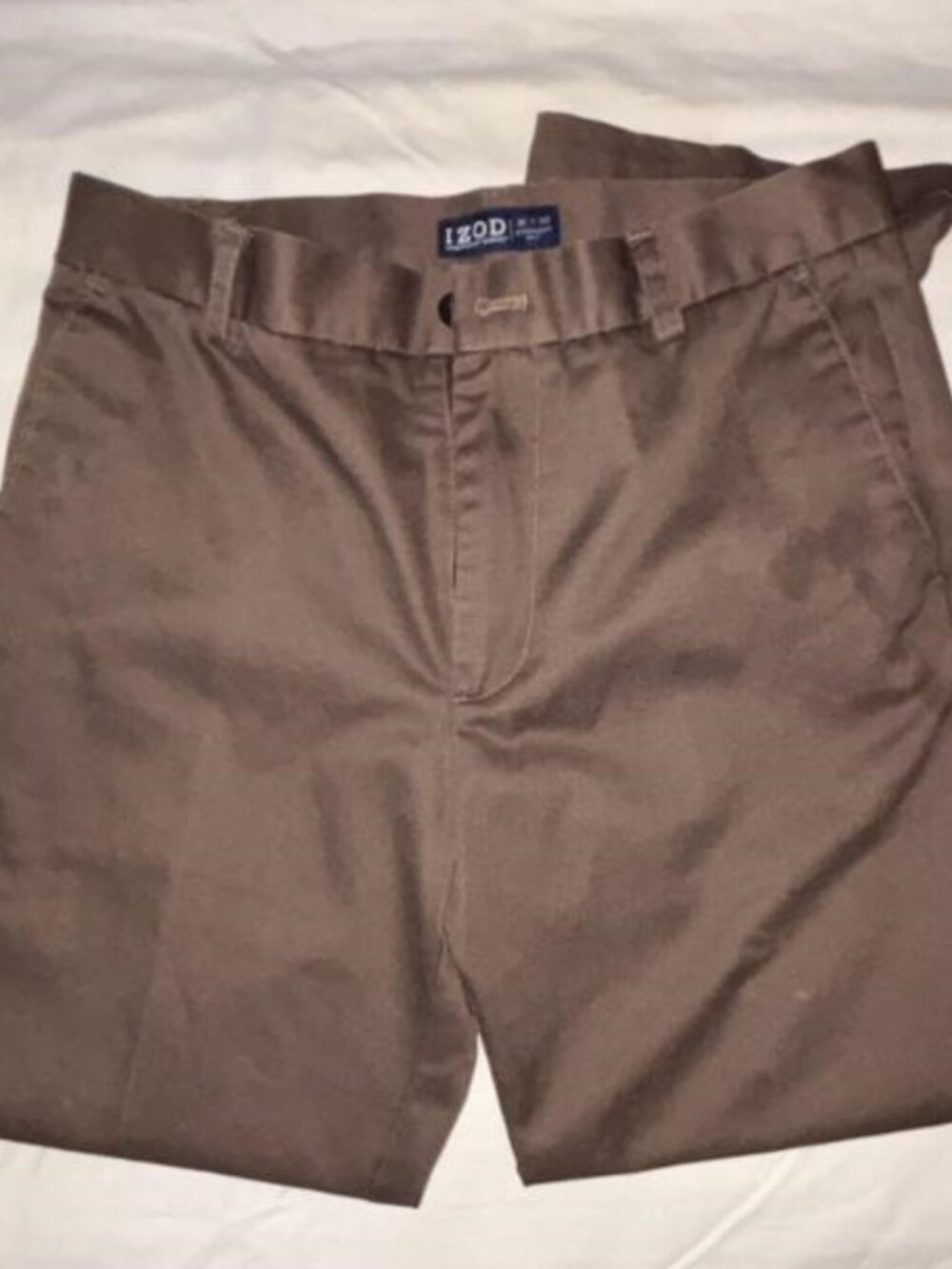 IZOD® Men's American Chino Flat Front Straight Fit Pants (Size 31x30)